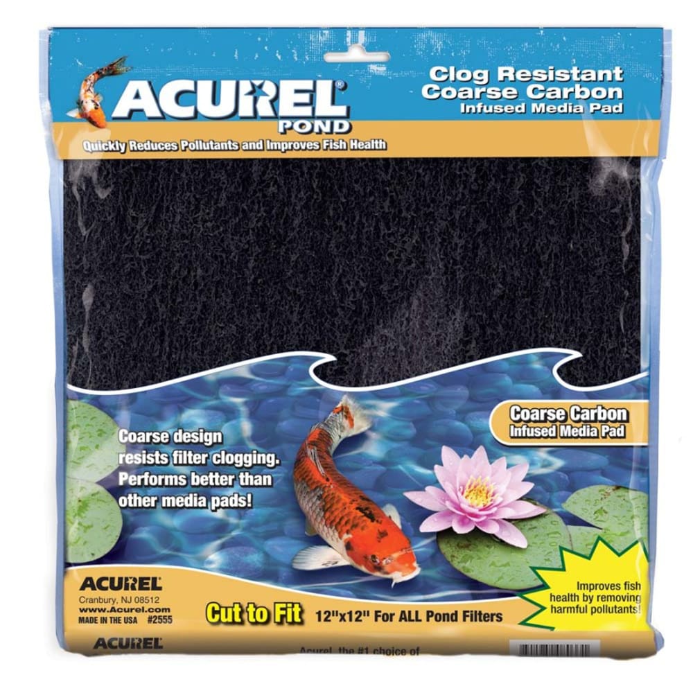 Acurel Coarse Carbon Infused Media Pad 12 in x 12 in - Pet Supplies - Acurel
