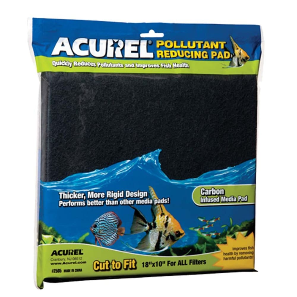 Acurel Cut to Fit Carbon Filter Media Pad Black 18 in x 10 in - Pet Supplies - Acurel