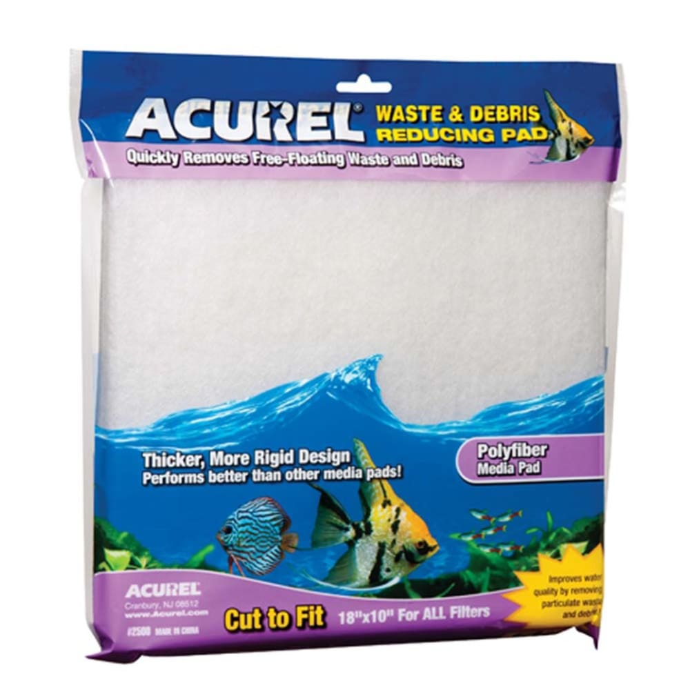 Acurel Cut to Fit Poly Fiber Filter Media Pad White 18 in x 10 in - Pet Supplies - Acurel