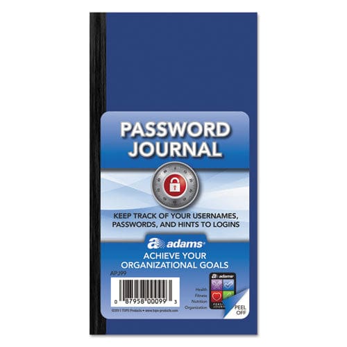 Adams Password Journal One-part (no Copies) 3 X 1.5 4 Forms/sheet 192 Forms Total - Office - Adams®