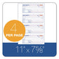 Adams Receipt Book Three-part Carbonless 7.19 X 2.75 4 Forms/sheet 100 Forms Total - Office - Adams®