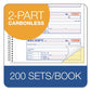 Adams Tops Money/rent Receipt Book Two-part Carbon 7 X 2.75 4 Forms/sheet 200 Forms Total - Office - Adams®