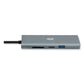 Adesso 9-in-1 Usb Type-c Docking Station 2 Hdmi/3 Usb C/sd And Tf Slot/rj45 Gray/black - Technology - Adesso