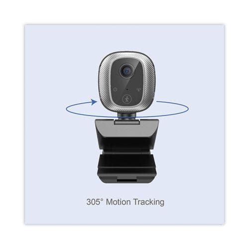 Adesso Cybertrack M1 Hd Fixed Focus Usb Webcam With Ai Motion/facial Tracking 1920 Pixels X 1080 Pixels 2.1 Mpixels Black/silver -