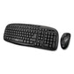Adesso Wkb1330cb Wireless Desktop Keyboard And Mouse Combo 2.4 Ghz Frequency/30 Ft Wireless Range Black - Technology - Adesso