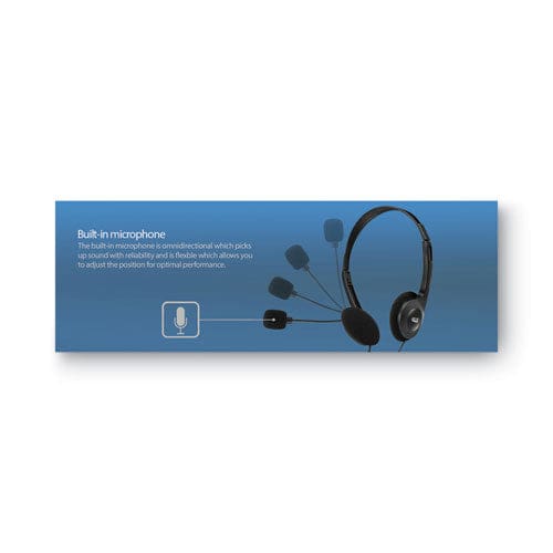 Adesso Xtream H4 Binaural Over The Head Headset With Microphone Black - Technology - Adesso