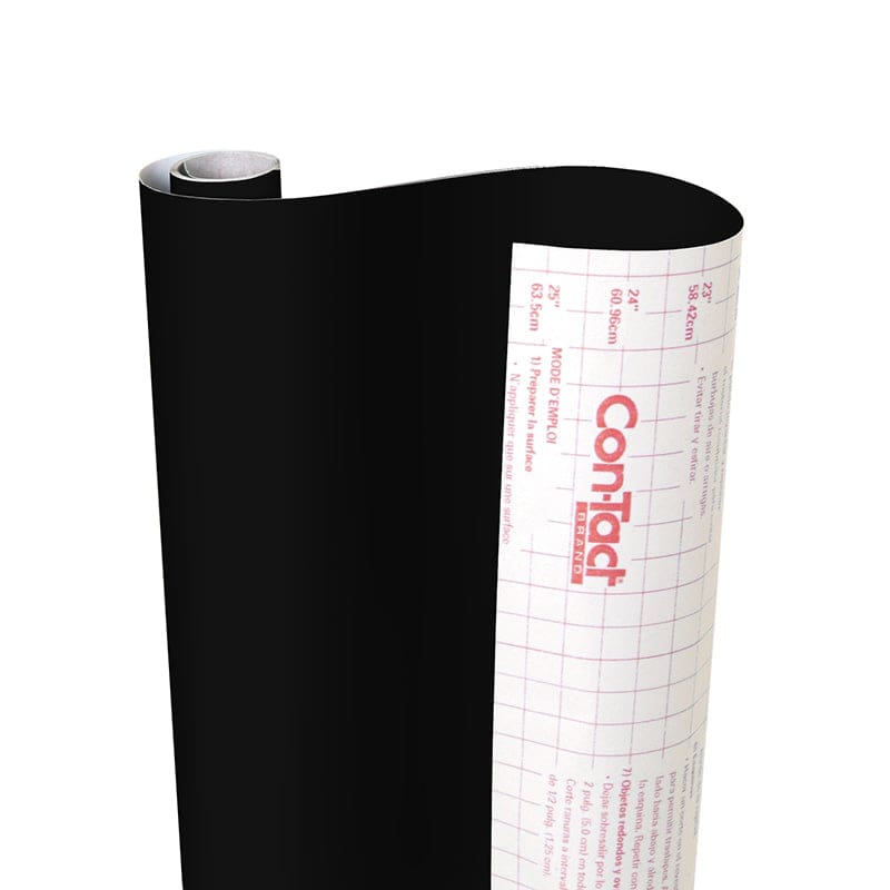 Adhesive Roll Black 18In X 16 Ft (Pack of 6) - Contact Paper - Kittrich Corporation