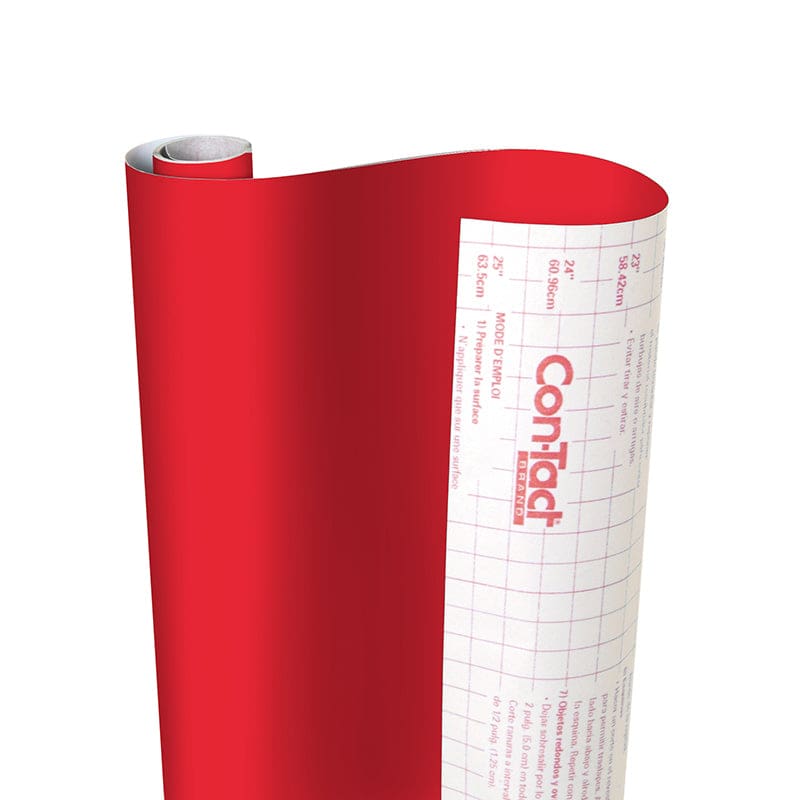 Adhesive Roll Red 18In X 16 Ft (Pack of 6) - Contact Paper - Kittrich Corporation