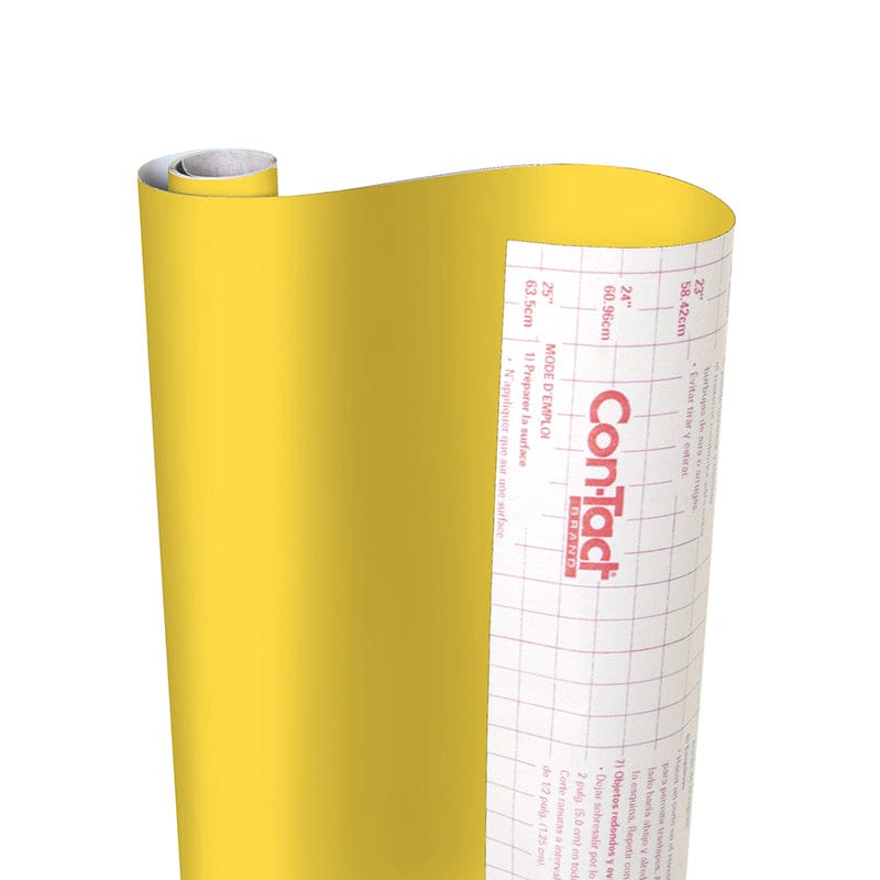 Adhesive Roll Yellow 18In X 16 Ft (Pack of 6) - Contact Paper - Kittrich Corporation