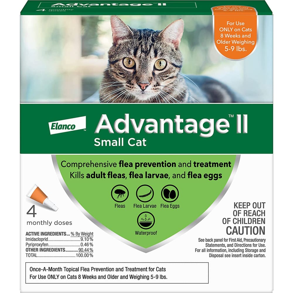 Advantage Cat Small Orange 4-Pack - Pet Supplies - Advantage