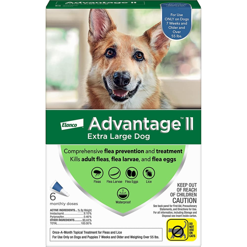 Advantage II Dog Extra Large Blue 6-Pack - Pet Supplies - Advantage