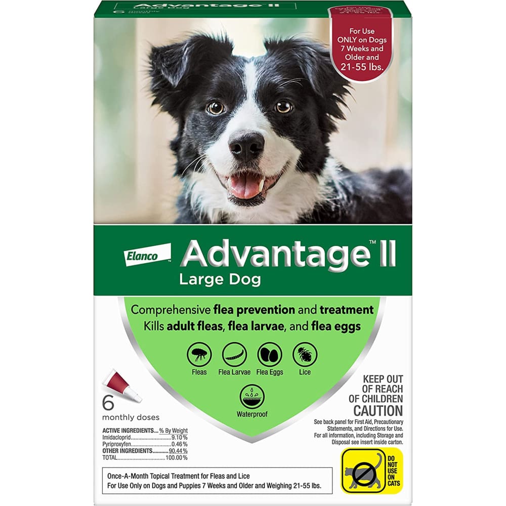 Advantage II Dog Large Red 6-Pack - Pet Supplies - Advantage