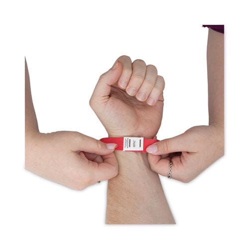 Advantus Crowd Management Wristbands Sequentially Numbered 10 X 0.75 Red 100/pack - Office - Advantus