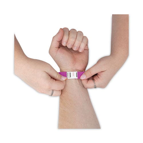 Advantus Crowd Management Wristbands Sequentially Numbered 9.75 X 0.75 Purple 100/pack - Office - Advantus