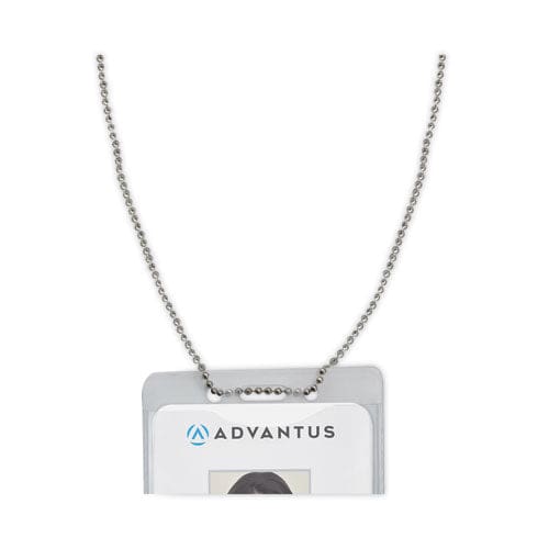 Advantus Id Badge Holder Chain Metal Ball Chain Fastener 36 Long Nickel Plated 100/box - Office - Advantus