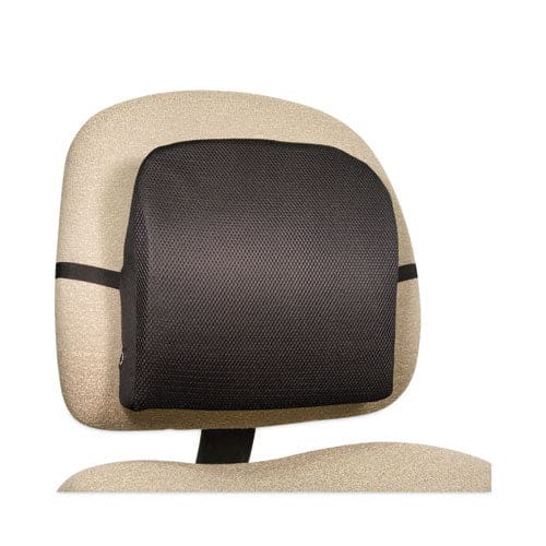 Advantus Memory Foam Massage Lumbar Cushion 12.75 X 3.75 X 12 Black - Furniture - Advantus