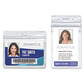 Advantus Resealable Id Badge Holders With 30 Cord Reel Horizontal Frosted 4.13 X 3.75 Holder 3.75 X 2.63 Insert 10/pack - Office - Advantus