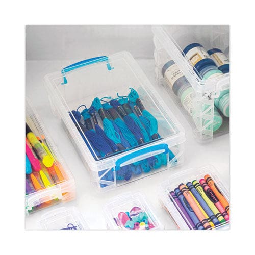 Advantus Super Stacker Large Pencil Box Plastic 9 X 5.5 X 2.62 Clear - School Supplies - Advantus