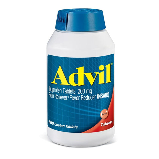 Advil Pain Reliever / Fever Reducer Coated Tablets 200 mg. Ibuprofen (360 ct.) - HSA & FSA - Medicine Cabinet - Advil