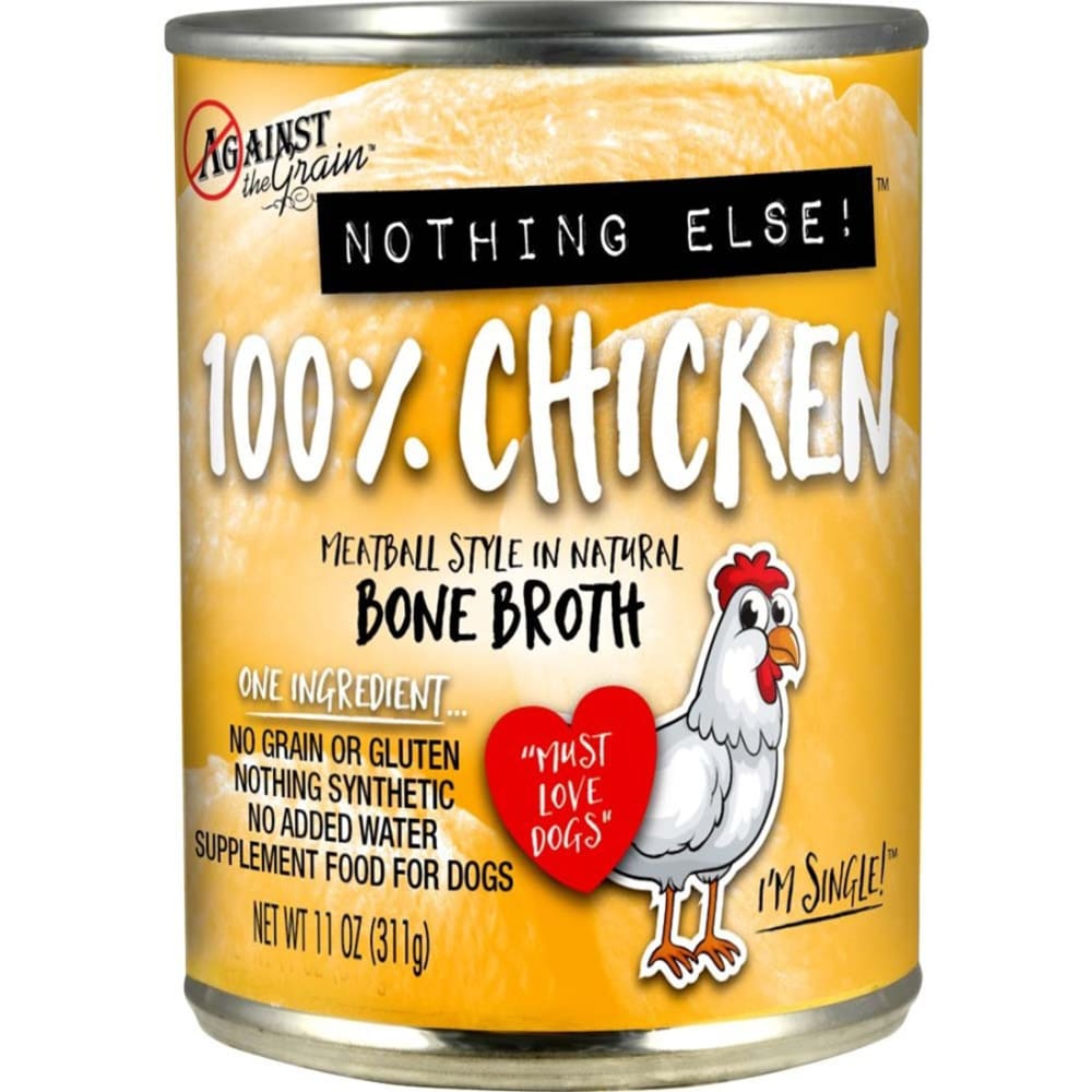Against the Grain Nothing Else One Ingredient Chicken Dog Food 11 Ounces - Pet Supplies - Against