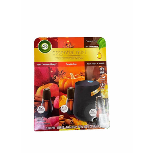 Air Wick Air Wick Essential Mist Pack (1 Diffuser + 3 Refills + 3 AA Batteries), 2.02 fl. oz.
