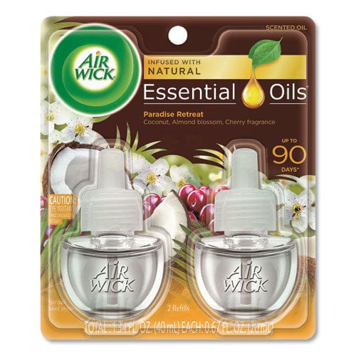Air Wick Life Scents Scented Oil Refills Paradise Retreat 0.67 Oz 2/pack - Janitorial & Sanitation - Air Wick®