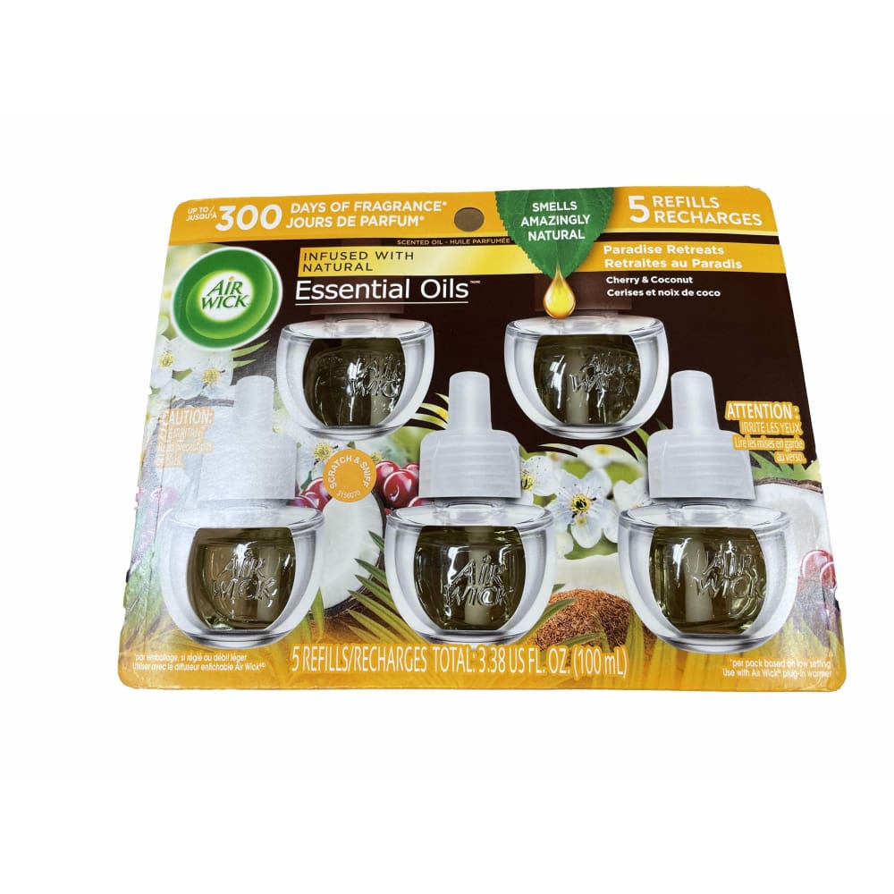 Air Wick Air Wick Plug in Scented Oil Refill, Fall Limited Edition , Multiple Choice Scent, 5 ct (3.38 oz)