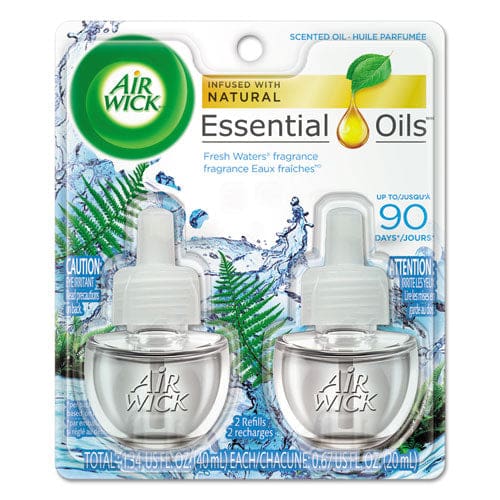 Air Wick Scented Oil Refill Fresh Waters 0.67 Oz 2/pack - Janitorial & Sanitation - Air Wick®