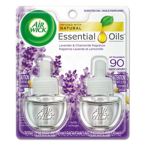 Air Wick Scented Oil Refill Lavender And Chamomile 0.67 Oz 8/carton - Janitorial & Sanitation - Air Wick®