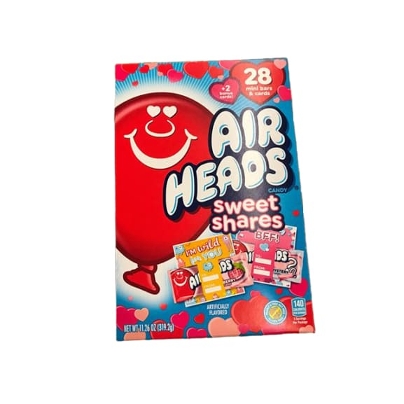 Airheads Valentine Cards Exchange Box, 28 Count - ShelHealth.Com
