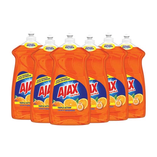 Ajax Dish Detergent Liquid Antibacterial Orange 52 Oz Bottle 6/carton - Janitorial & Sanitation - Ajax®
