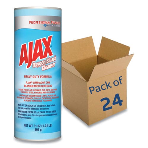 Ajax Oxygen Bleach Powder Cleanser 21oz Can 24/carton - Janitorial & Sanitation - Ajax®
