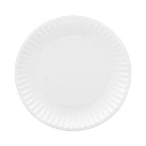 AJM Packaging Corporation Coated Paper Plates 6 Dia White 100/pack 12 Packs/carton - Food Service - AJM Packaging Corporation