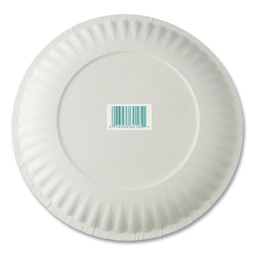 AJM Packaging Corporation White Paper Plates 6 Dia 100/pack 10 Packs/carton - Food Service - AJM Packaging Corporation