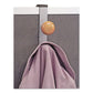 Alba Cubicle Garment Peg 2-hook 1.2 X 1.38 X 7.9 Wood Metallic Gray 1.5 Lb Capacity - Furniture - Alba™
