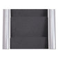 Alba Literature Floor Rack 6 Pocket 13.33w X 19.67d X 36.67h Silver Gray/black - Office - Alba™