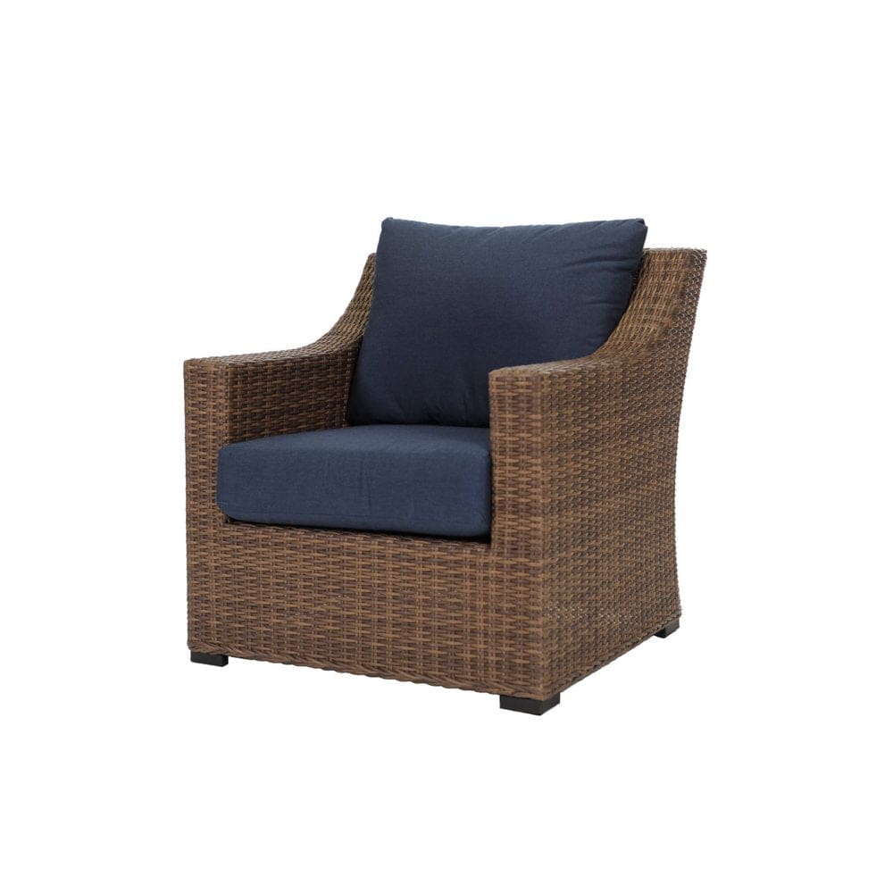 Alder Armchair with Spectrum Indigo Sunbrella Fabric - Patio Chairs & Benches - Alder Creek