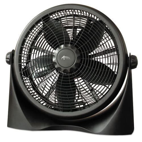 Alera 16 Super-circulation 3-speed Tilt Fan Plastic Black - Janitorial & Sanitation - Alera®