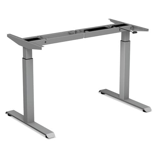 Alera 2-stage Electric Adjustable Table Base 48 To 72w X 24 To 36d X 27.5 To 47.2h Gray - Furniture - Alera®