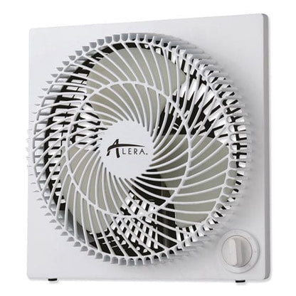 Alera 9 3-speed Desktop Box Fan Plastic White - Janitorial & Sanitation - Alera®