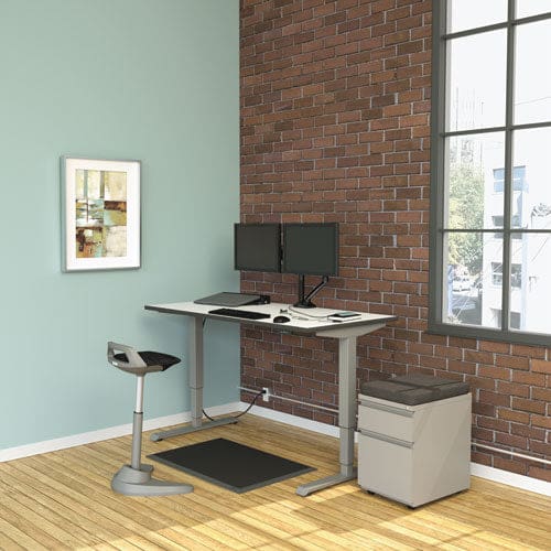 Alera Adaptivergo 3-stage Electric Height-adjustable Table Base With Memory Controls 48 To 72 W X 24 To 36d X 25 To 50.7h Gray - Furniture -