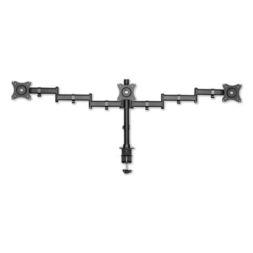 Alera Adaptivergo Pole-mount Triple Arm For 27 Monitors 360 Deg Rotation +45/-45 Deg Tilt 45 Deg Pan Black Supports 17.6 Lb - Furniture -