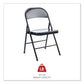 Alera Armless Steel Folding Chair Supports Up To 275 Lb Black Seat Black Back Black Base 4/carton - Furniture - Alera®