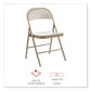 Alera Armless Steel Folding Chair Supports Up To 275 Lb Tan Seat Tan Back Tan Base 4/carton - Furniture - Alera®
