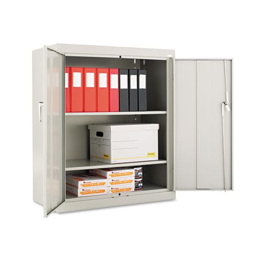 Alera Assembled 42 High Heavy-duty Welded Storage Cabinet Two Adjustable Shelves 36w X 18d Light Gray - Furniture - Alera®