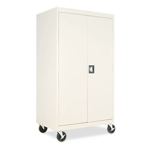 Alera Assembled Mobile Storage Cabinet With Adjustable Shelves 36w X 24d X 66h Black - Furniture - Alera®