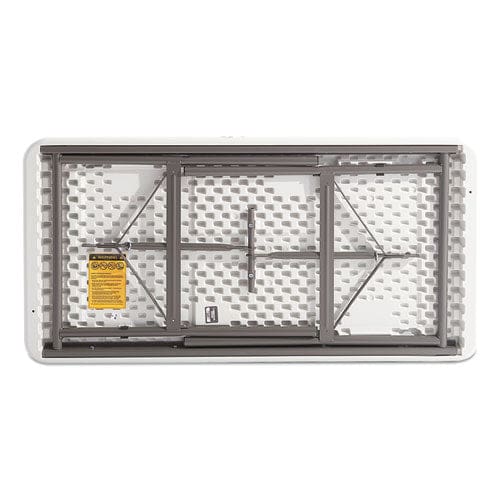Alera Banquet Folding Table Rectangular Radius Edge 48w X 24d X 29h Platinum/charcoal - Furniture - Alera®