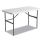 Alera Banquet Folding Table Rectangular Radius Edge 60w X 30d X 29h Platinum/charcoal - Furniture - Alera®