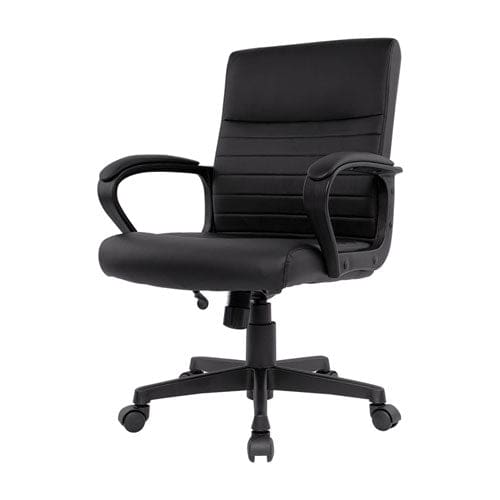 Alera Alera Breich Series Manager Chair Supports Up To 275 Lbs 16.73 To 20.39 Seat Height Black Seat/back Black Base - Furniture - Alera®