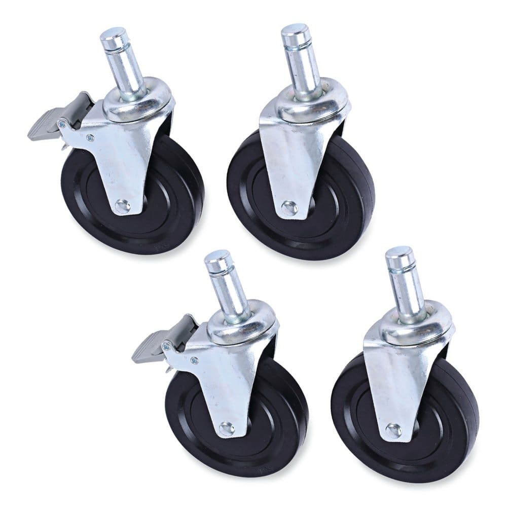 Alera Casters for Wire Shelving Units - Gray (4-pack) - Garage & Tool Organization - Alera